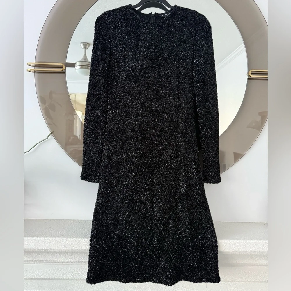 Yeohlee New York Black Bodycon Midi Dress Size Medium - Picture 2 of 10